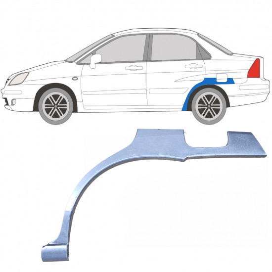 Hátsó sárvédő javító panel hoz Suzuki Liana 2001-2007 / Bal 5204