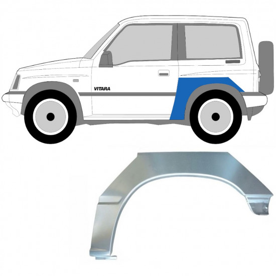 Hátsó sárvédő javító panel hoz Suzuki Vitara 1988-1998 / Bal 7026