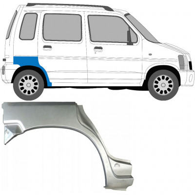 Hátsó sárvédő javító panel hoz Suzuki Wagon R+ 1993-2000 / Jobb 7037