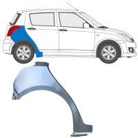 Hátsó sárvédő javító panel hoz Suzuki Swift 2005-2010 / Jobb 16256