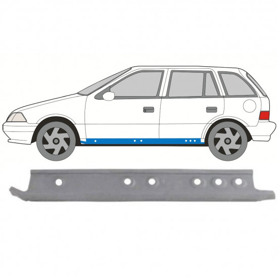 Belső küszöb javító panel hoz Suzuki Swift 1988-2004 / Bal 8159