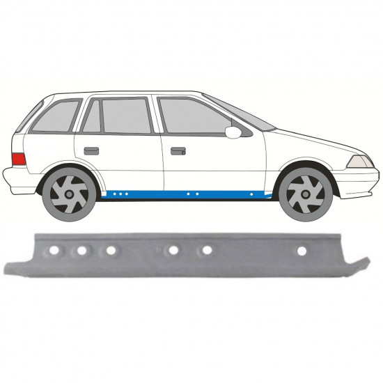 Belső küszöb javító panel hoz Suzuki Swift 1988-2004 / Jobb 8158