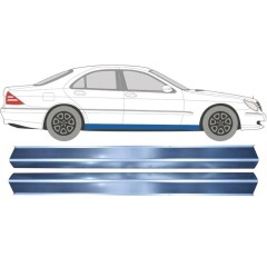 Küszöb javító panel hoz Mercedes S-Class W220 1998-2005 / Bal = Jobb (szimmetrikus) / Készlet 10487