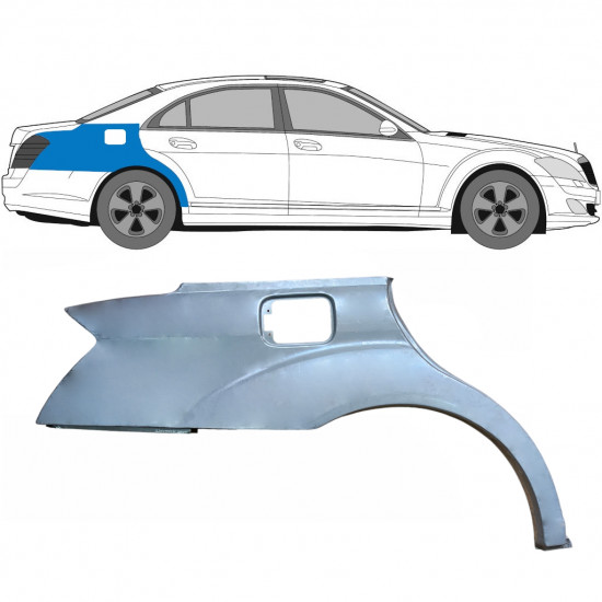 Hátsó sárvédő javító panel hoz Mercedes S-class 2005-2013 / Jobb 6733