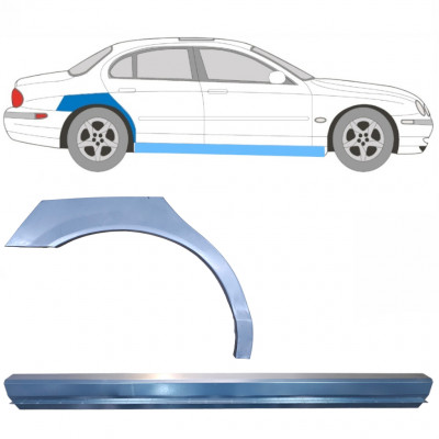 Küszöb és hátsó sárvédő javító panel hoz Jaguar S-Type 1999-2007 / Jobb / Készlet 12623