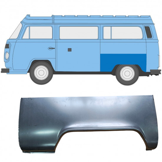 Hátsó sárvédő javító panel hoz VW Transporter T2 1967-1979 / Bal 7135