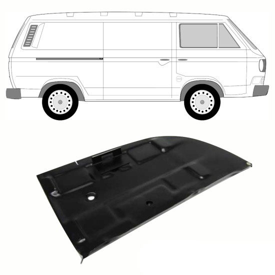 Akkumulátor tartó javító panel hoz Volkswagen Transporter T3 1979-1992 10808