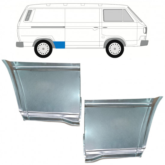 Hátsó sárvédő javító panel hoz VW Transporter T3 1979-1992 / Készlet 11088