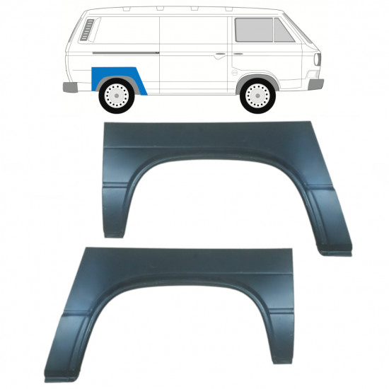 Hátsó sárvédő javító panel hoz VW Transporter T3 1979-1992 / Bal+Jobb / Készlet 9779