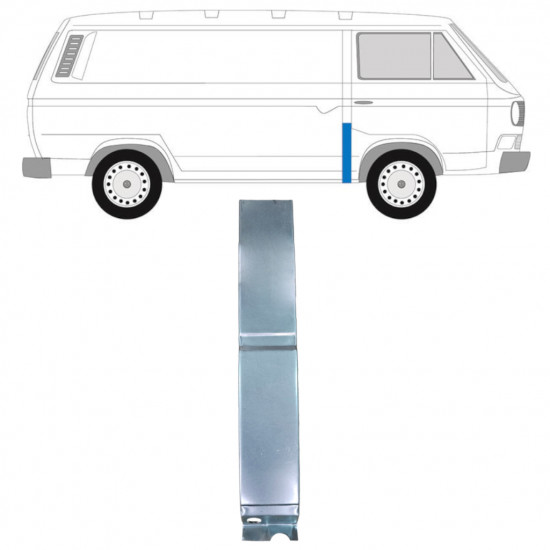 Oszlop javító panel hoz VW Transporter T3 1979-1992 / Jobb 11625