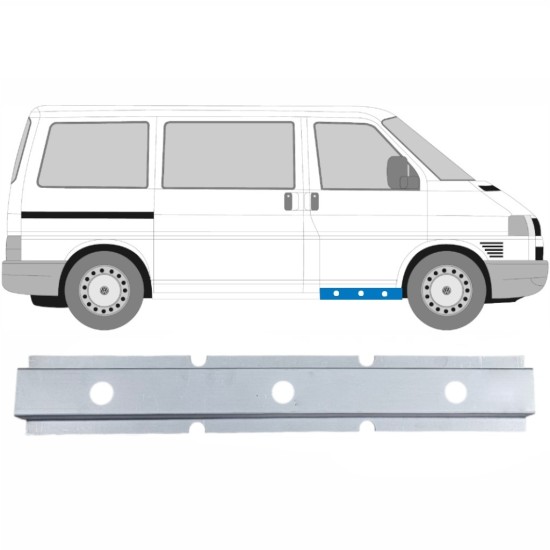 Belső első ajtó küszöb javító panel hoz Volkswagen Transporter T4 1990-2003 / Bal = Jobb (szimmetrikus) 17273