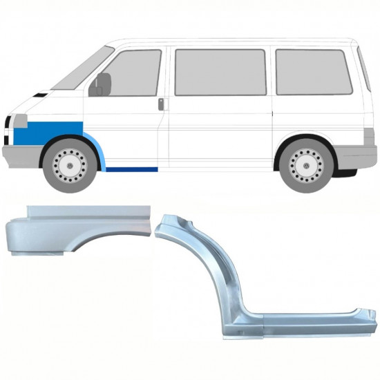 Küszöb és első-hátsó sárvédő javító panel hoz VW Transporter T4 1990- / Bal / Készlet 10040