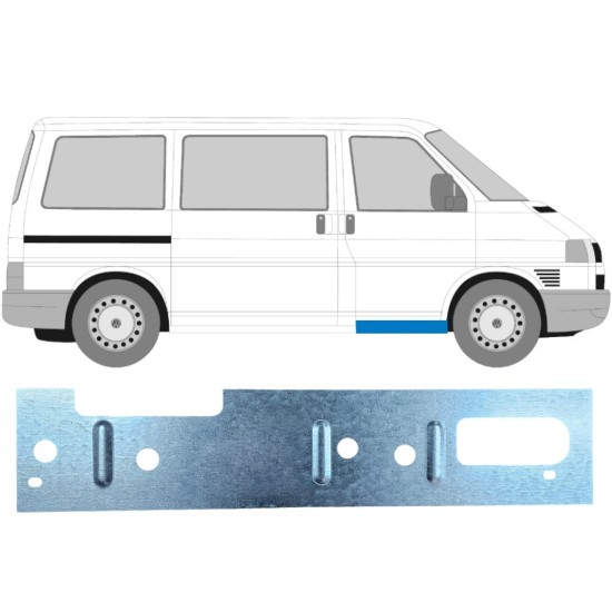 Belső első ajtó küszöb javító panel hoz Volkswagen Transporter T4 1990-2003 / Bal = Jobb (szimmetrikus) 17274