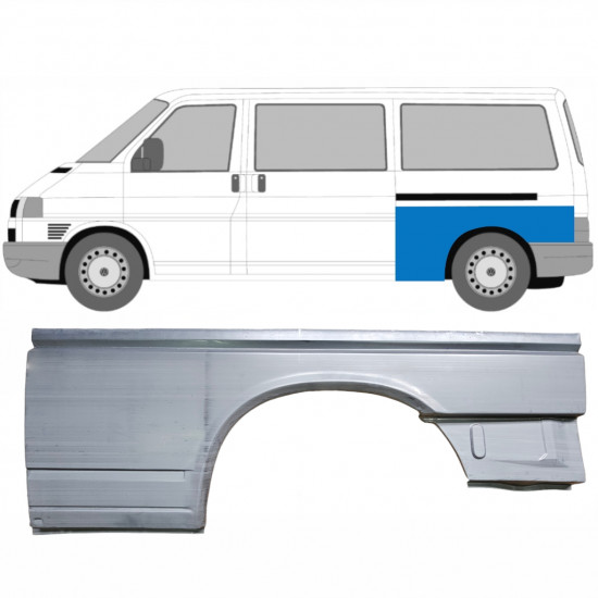 Hátsó sárvédő javító panel hoz VW Transporter T4 1990-2003 / LWB / Bal 7149