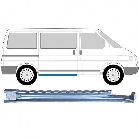 Belső tolóajtó küszöb javító panel hoz VW Transporter T4 1990-2003 / Jobb 9094