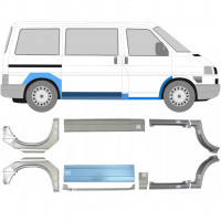 Küszöb + első + hátsó sárvédő javító panel hoz VW Transporter T4 1990-  / SWB / MWB / Készlet 5983