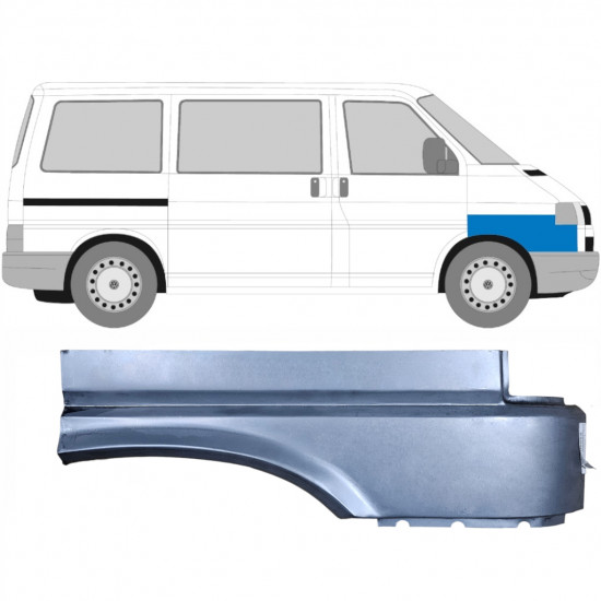 Első sárvédő javító panel hoz VW Transporter T4 1990-1996 / Jobb 5365