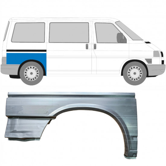 Hátsó sárvédő javító panel hoz VW Transporter T4 1990-2003 / SWB / Jobb 5374