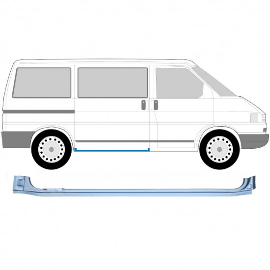 Tolóajtó küszöb javító panel hoz VW Transporter T4 1990-2003 / Jobb 5362