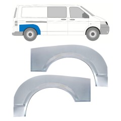 Hátsó sárvédő javító panel hoz Volkswagen Transporter T5 2003-2015 / Bal+Jobb / Készlet 16372