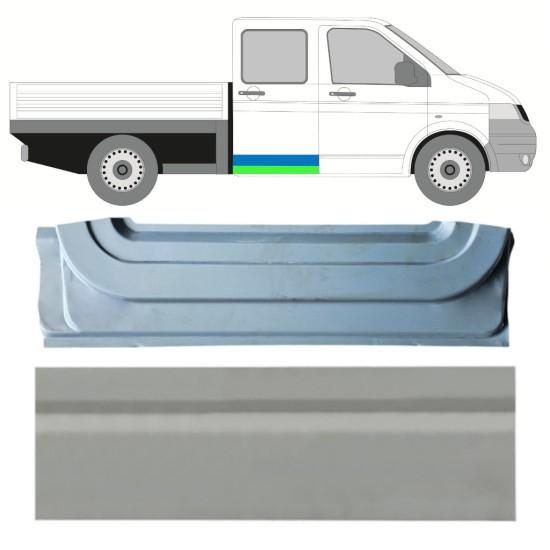 Belső és külső hátsó ajtó javító panel hoz Volkswagen Transporter T5 2003-2015 / Jobb / Készlet 16876