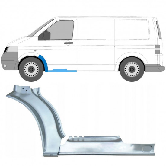 Küszöb és első sárvédő javító panel hoz Volkswagen Transporter T5 2003-2015 / Bal / Készlet 12637