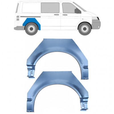 Hátsó sárvédő javító panel hoz VW Transporter T5 2003-2015 / Bal+Jobb / Készlet 10450