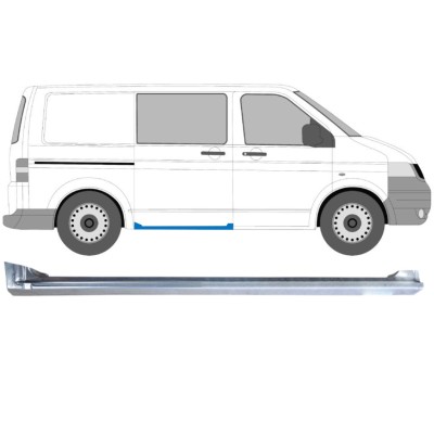 Tolóajtó küszöb javító panel hoz Volkswagen Transporter T5 2003-2015 / Jobb 16975