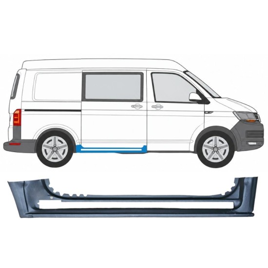 Tolóajtó küszöb javító panel hoz Volkswagen Transporter T6 2015-2024 / Jobb 17113