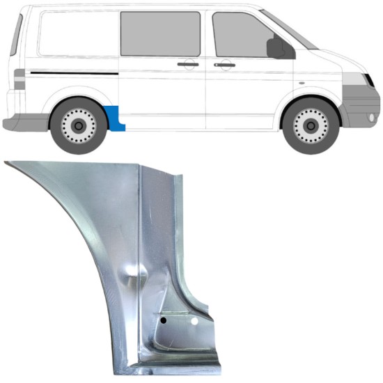 Hátsó sárvédő javító panel hoz Volkswagen Transporter T5 2003-2015 / Jobb 16669