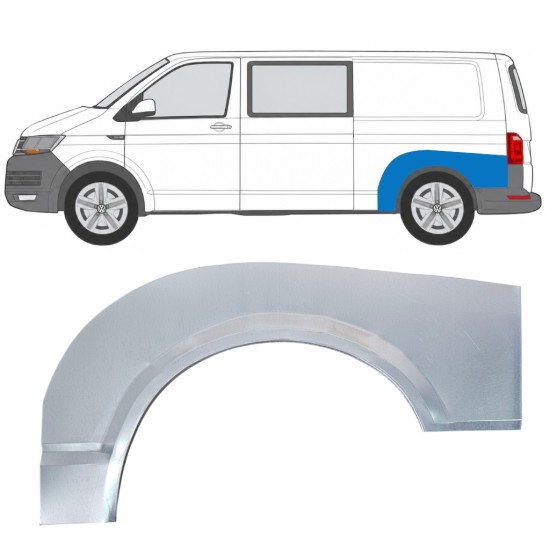 Hátsó sárvédő javító panel hoz Volkswagen Transporter T6 2015-2024 / Bal 17144