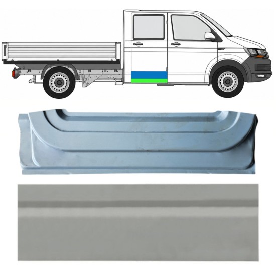 Belső és külső hátsó ajtó javító panel hoz Volkswagen Transporter T6 2015-2024 / Jobb 17160