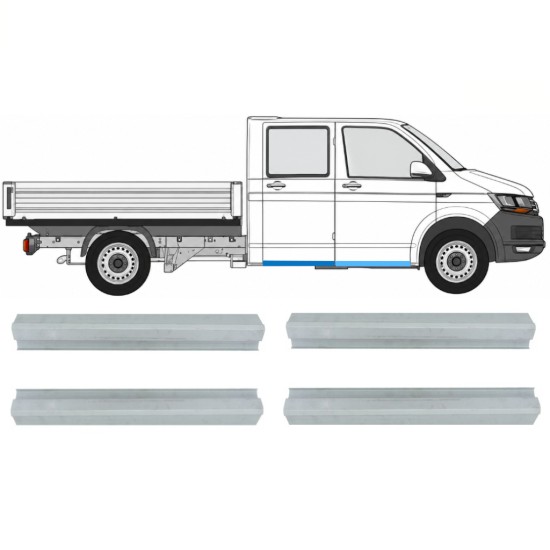 Első és hátsó küszöb javító panel hoz Volkswagen Transporter T6 2015-2024 / Bal+Jobb 17132