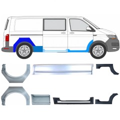 Küszöb és hátsó sárvédő javító panel hoz Volkswagen Transporter T6 2015-2024 17138