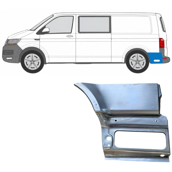 Kerék mögötti hátsó sárvédő javító panel hoz Volkswagen Transporter T6 2015-2024 / Bal 17201