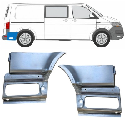 Kerék mögötti hátsó sárvédő javító panel hoz Volkswagen Transporter T6 2015-2024 / Bal+Jobb 17202