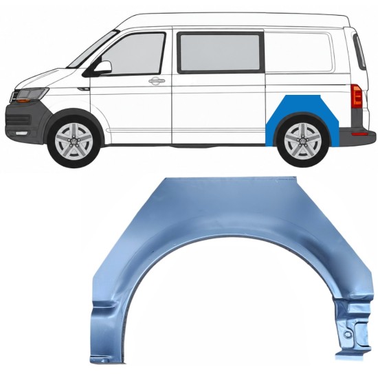 Hátsó sárvédő javító panel hoz Volkswagen Transporter T6 2015-2024 / Bal 17115
