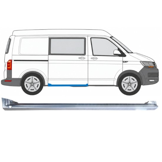 Tolóajtó küszöb javító panel hoz Volkswagen Transporter T6 2015-2024 / Jobb 17179
