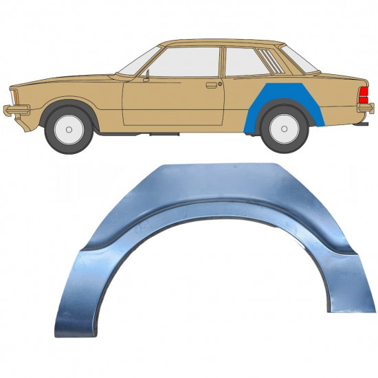 Hátsó sárvédő javító panel hoz Ford Taunus 1976-1982 / Bal 11059