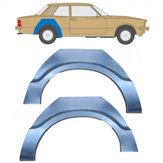 Hátsó sárvédő javító panel hoz Ford Taunus 1976-1982 / Bal+Jobb / Készlet 11060