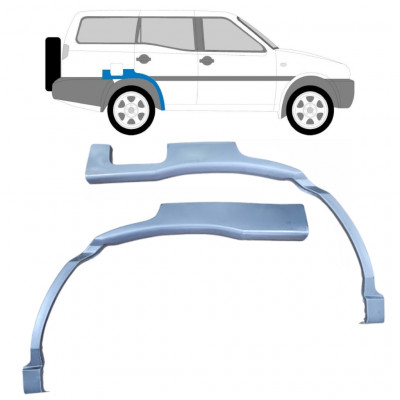 Hátsó sárvédő javító panel hoz Nissan Terrano 1993-1999 / Bal+Jobb / Készlet 10574