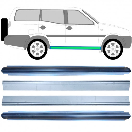 Belső és külső küszöb javító panel hoz Nissan Terrano 1993-1999 / Készlet 11964