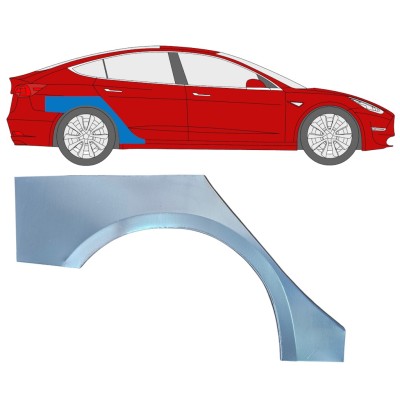 Hátsó sárvédő javító panel hoz Tesla Model 3 2017-2023 / Jobb 16373
