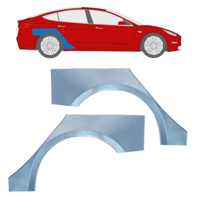 Hátsó sárvédő javító panel hoz Tesla Model 3 2017-2023 / Bal+Jobb / Készlet 16375