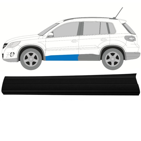 Ajtó oldali díszítő elem hoz Volkswagen Tiguan 2007-2016 / Bal 17062