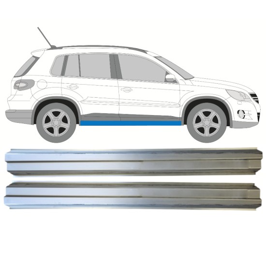 Küszöb javító panel hoz Volkswagen Tiguan 2007-2016 / Bal+Jobb / Készlet 14774 Küszöb javító panel hoz Volkswagen Tiguan 2007-2016 / Bal+Jobb / Készlet 14774