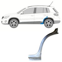 Első rész hátsó sárvédő javító panel hoz Volkswagen Tiguan 2007-2016 / Bal 15784