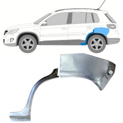 Hátsó sárvédő javító panel hoz Volkswagen Tiguan 2007-2016 / Bal / Készlet 15788