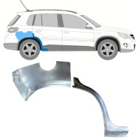 Hátsó sárvédő javító panel hoz Volkswagen Tiguan 2007-2016 / Jobb / Készlet 15787