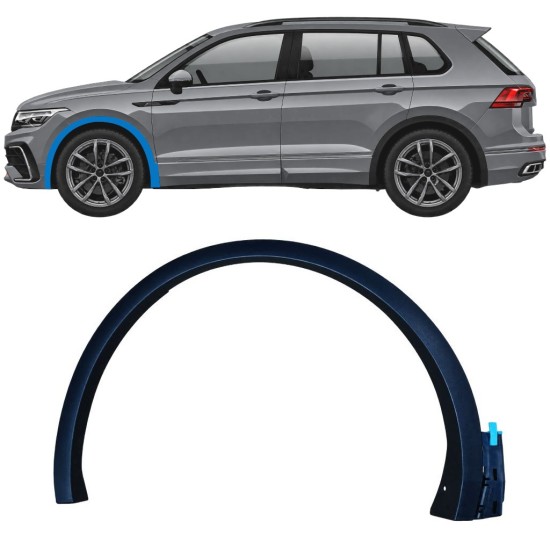 Jobb első sárvédő díszléc hoz Volkswagen Tiguan 2020-2024 R-Line / Bal 17064